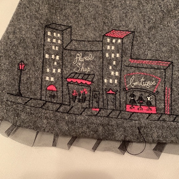 GYMBOREE 2 piece Outfit, size 18-24 Month, gray and pink with black lini… - Picture 2 of 16